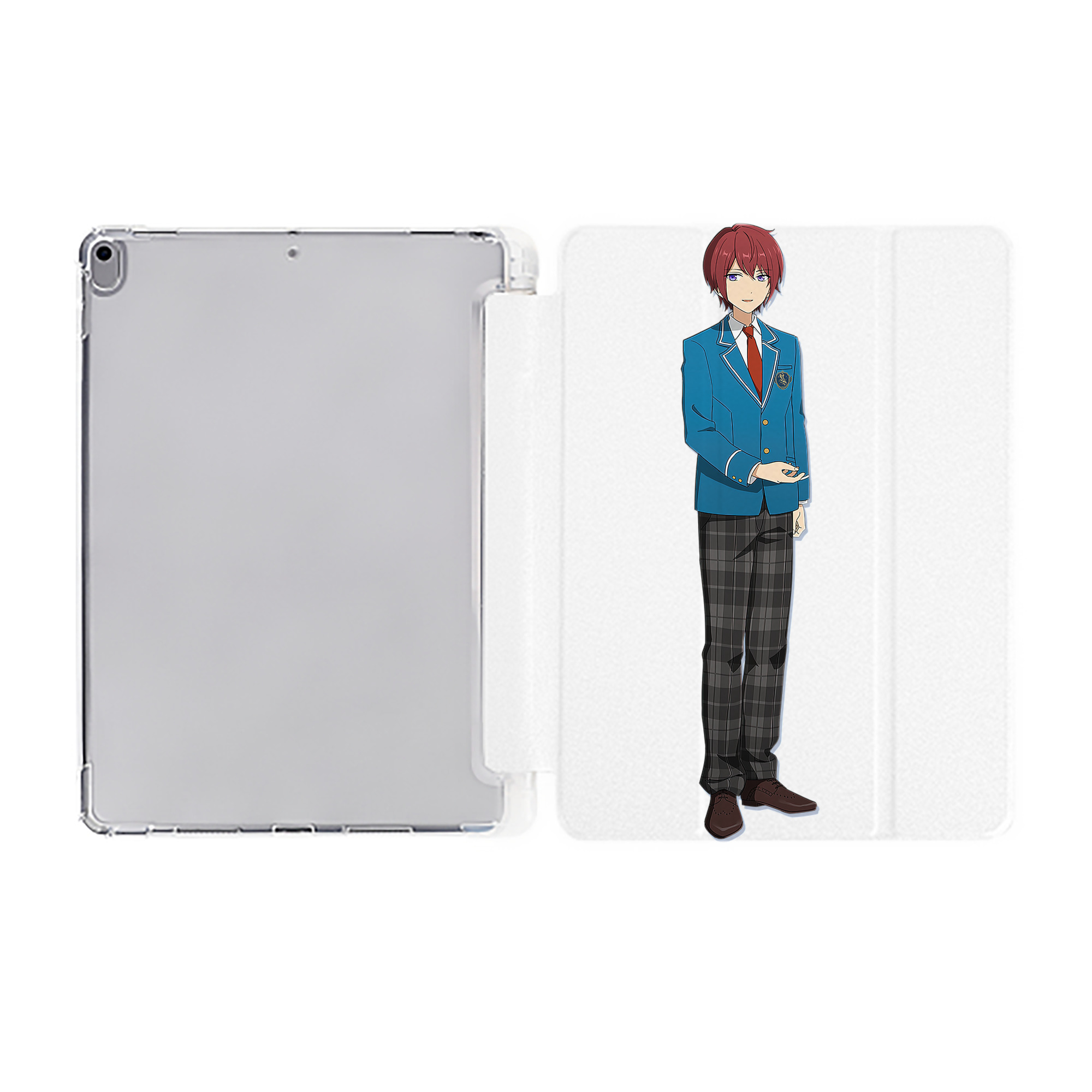 （画像用） あんさんぶるスターズ! Ensemble Stars IPad ケース ペン収納付き 三つ折りスタンド PUレザー×シリコン 対応機種9.5/10.5/10.9インチ
